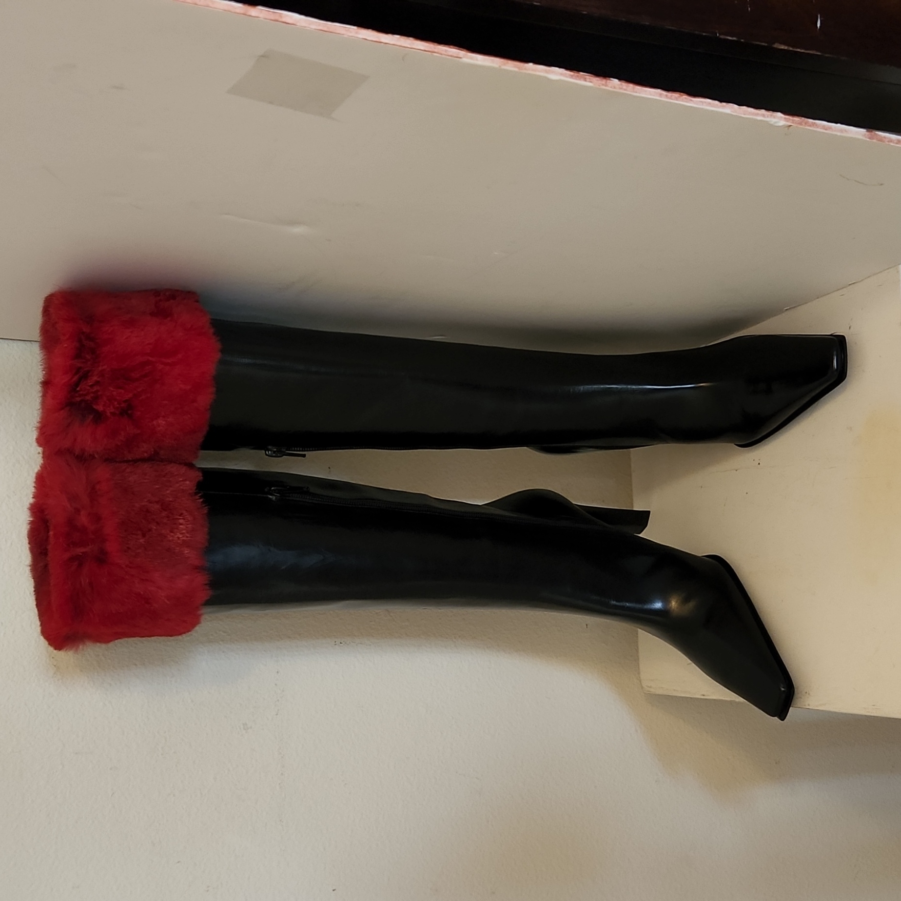 Casdei Paciotti Leather And Fur Heeled Boots